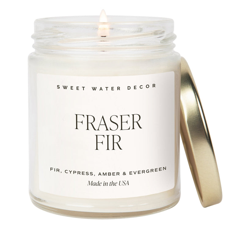 Fraser Fir Soy Candle - Clear Jar - 9 oz