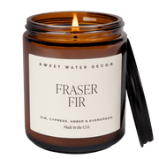Fraser Fir Soy Candle - Amber Jar - 9 oz