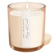 Mango and Coconut Soy Candle - Tinted Glass Jar - 12 oz