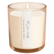 Warm and Cozy Soy Candle - Tinted Glass Jar - 12 oz