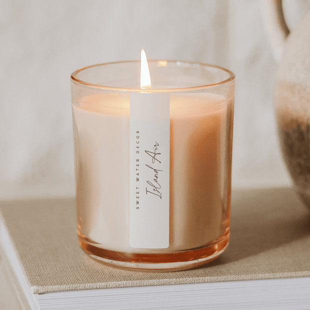 Island Air Soy Candle - Tinted Glass Jar - 12 oz