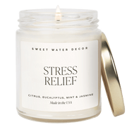 Stress Relief Soy Candle - Clear Jar - 9 oz