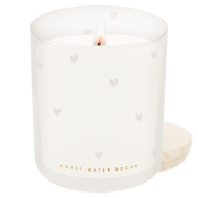 All Over Hearts Soy Candle - Tinted Glass Jar - 12 oz