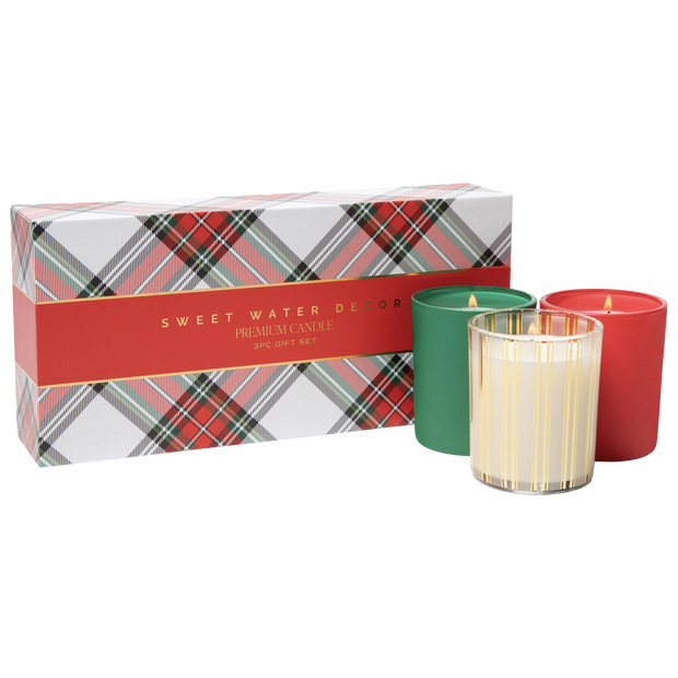 Christmas Candle Gift Box Set (Christmas, Warm and Cozy, Fraser Fir)