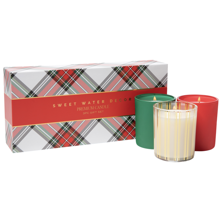 Christmas Candle Gift Box Set (Christmas, Warm and Cozy, Fraser Fir)