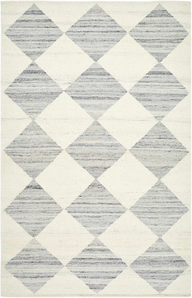 Vivir x Livabliss Antho Light Gray Diamond Rug