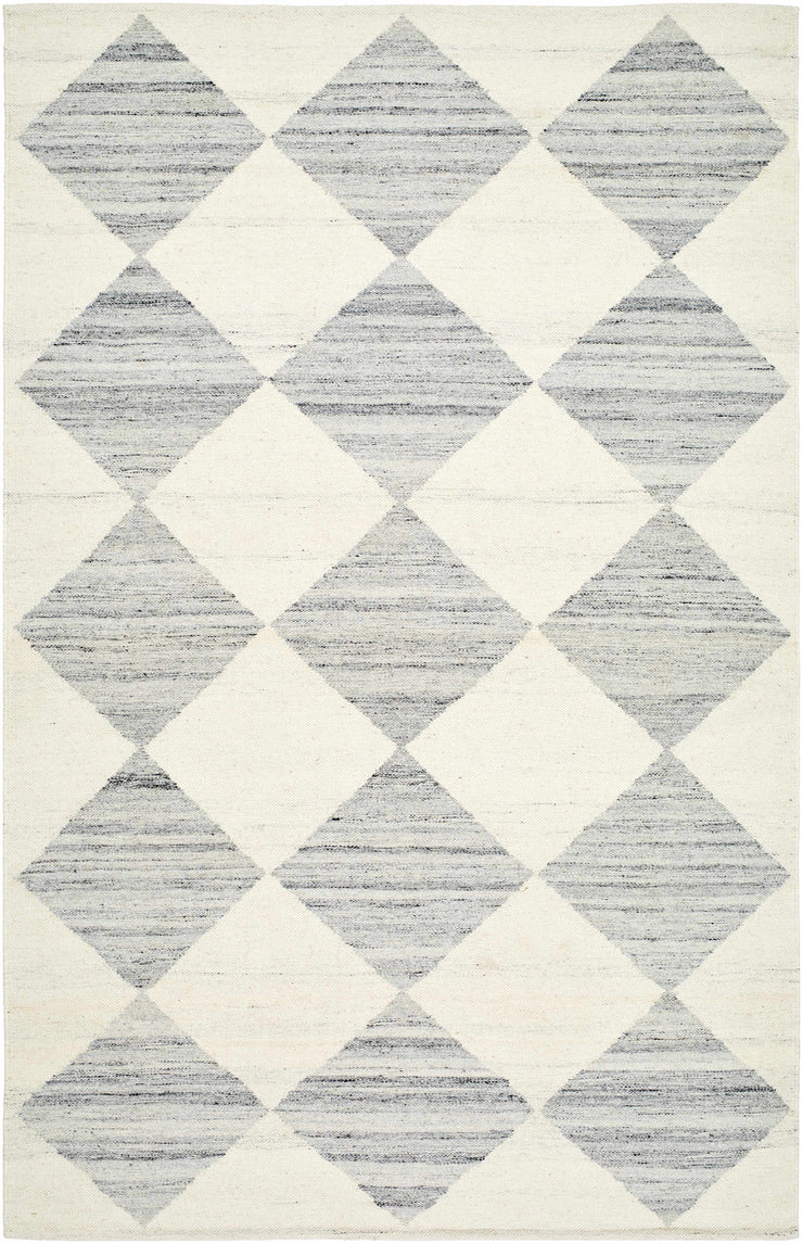 Vivir x Livabliss Antho Light Gray Diamond Rug
