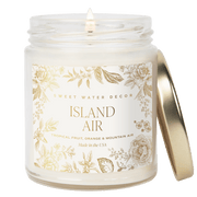 Island Air Soy Patterned Candle - Clear Jar - 9 oz