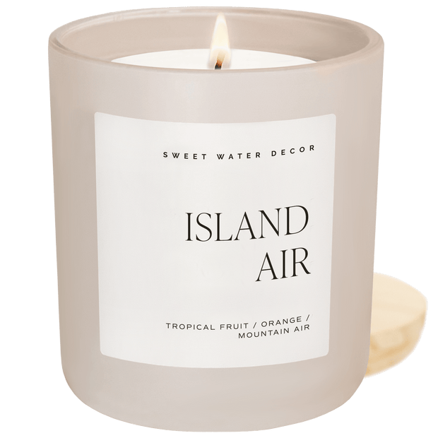 Island Air Soy Candle - Tan Matte Jar - 15 oz