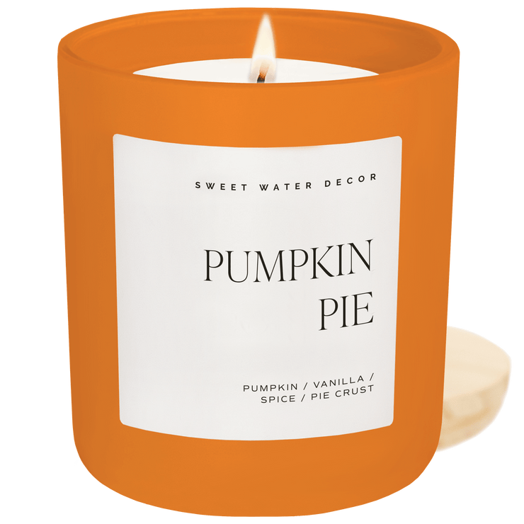 Pumpkin Pie Soy Candle - Orange Matte Jar - 15 oz (Hello Pumpkin)