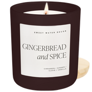 Gingerbread and Spice Soy Candle - Brown Matte Jar - 15 oz