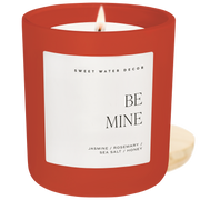 Be Mine Soy Candle - Red Matte Jar - 15 oz