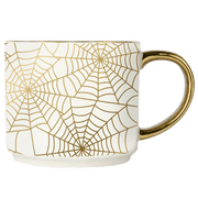 Spiderwebs 14oz. Gold Handle Coffee Mug