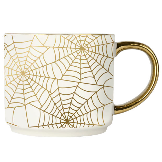 Spiderwebs 14oz. Gold Handle Coffee Mug