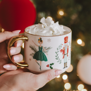 Nutcracker 14oz. Gold Handle Coffee Mug