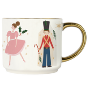 Nutcracker 14oz. Gold Handle Coffee Mug