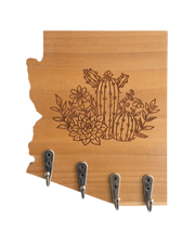 Cactus And Flowers Arizona Wall Hanger