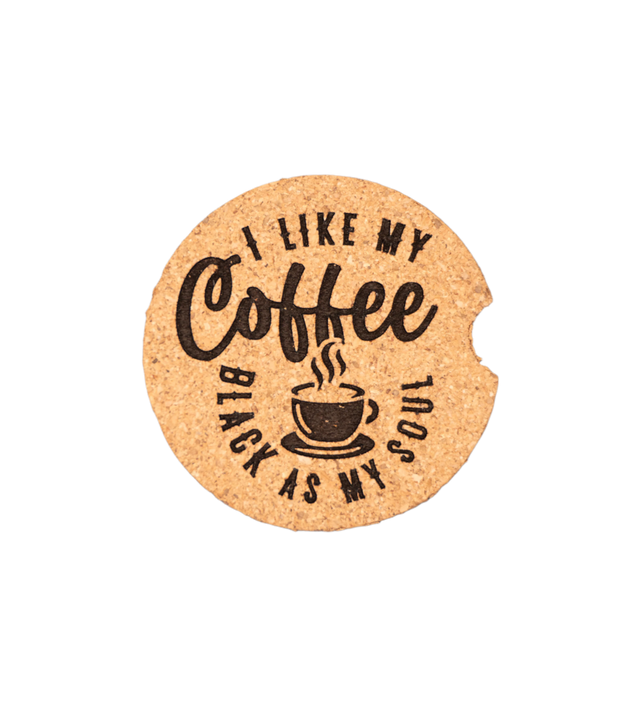 Coffee - Black Soul 02 Car Coaster