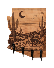 Coyote Desert Night Arizona Wall Hanger
