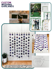 Custom Wedding Agate Garland Set – Handcrafted Boho Wedding Decor