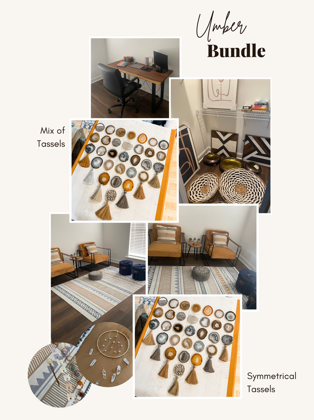 Custom Agate Garland – Made to Order Boho Wall Hanging Décor