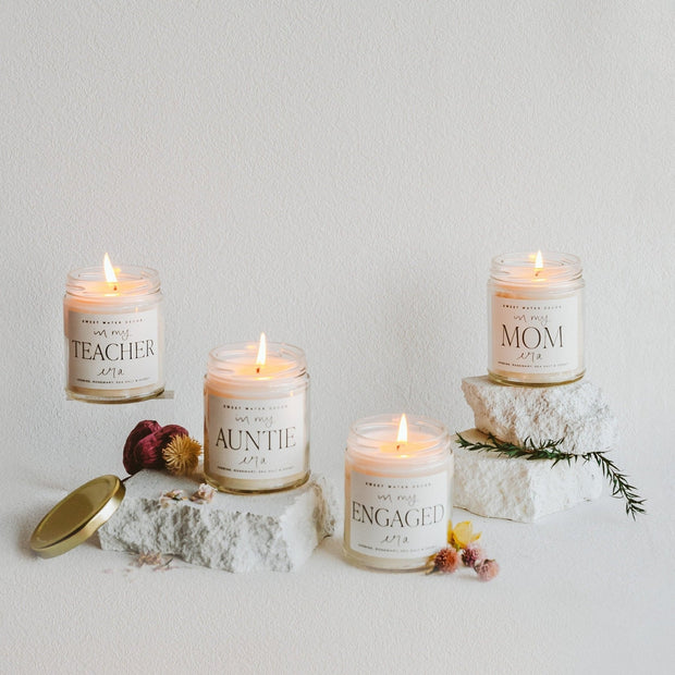 In My Auntie Era Soy Candle - Clear Jar - 9 oz (Wildflowers and Salt)