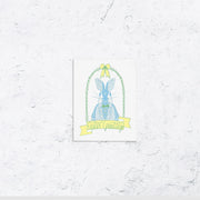 Easter Greetings Bunny Letterpress Card Box Set of 10