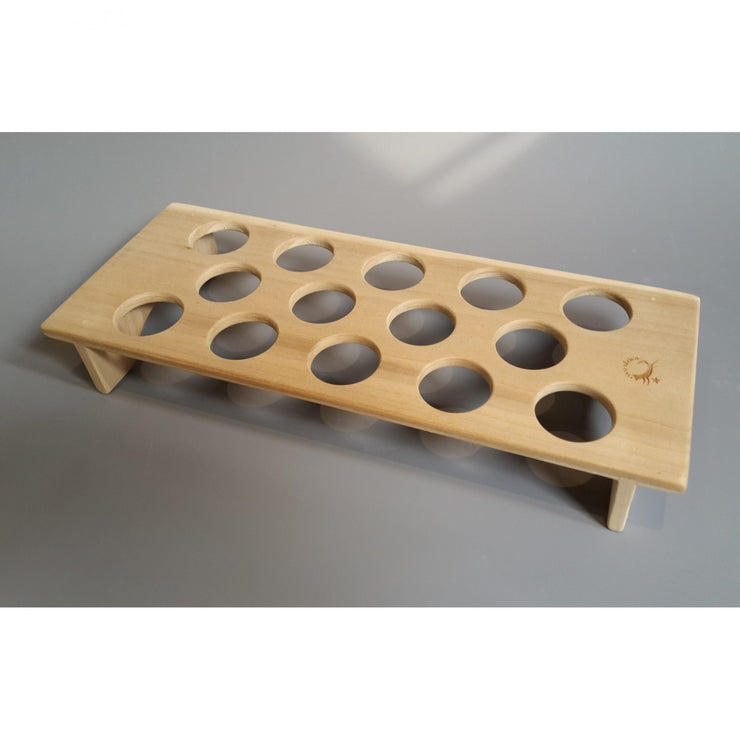 Hand-Carved Wooden Fridge Egg Tray
