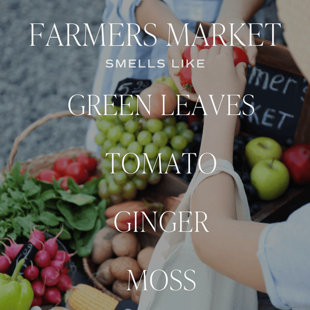 Farmer's Market Soy Candle - Green Matte Jar - 15 oz