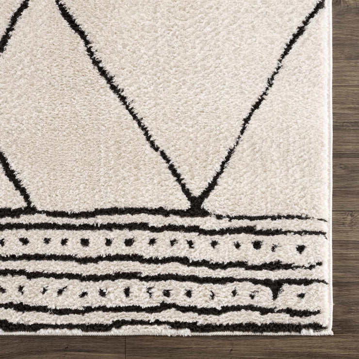 Keone Black & White Thick Rug