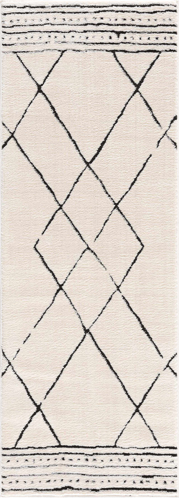 Keone Black & White Thick Rug