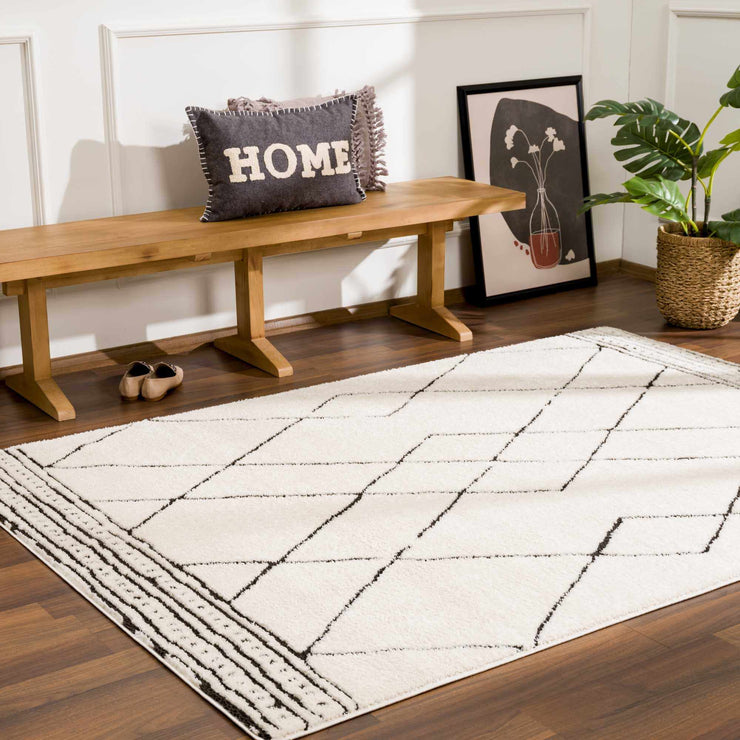 Keone Black & White Thick Rug