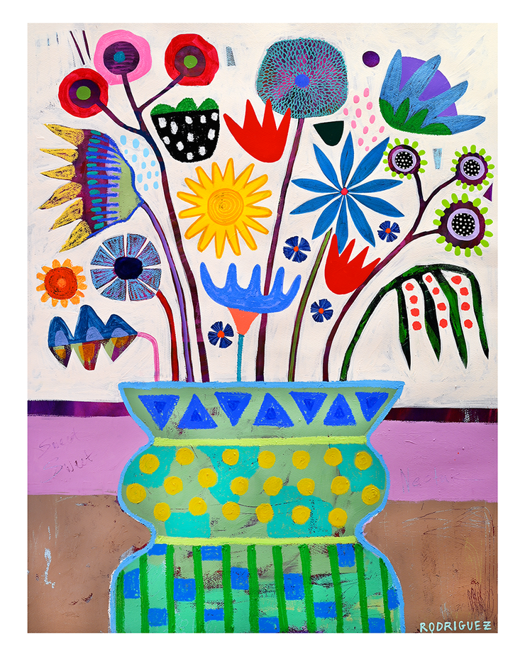 FLOWER VASE STUDY 1 PRINT