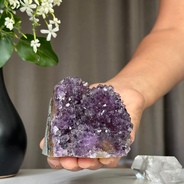 Deep purple amethyst, Uruguayan amethyst, anxiety relief stone