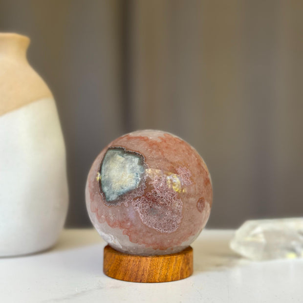 Amethyst Geode Sphere with Stand