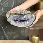 Crystal decor, amethyst gemstone