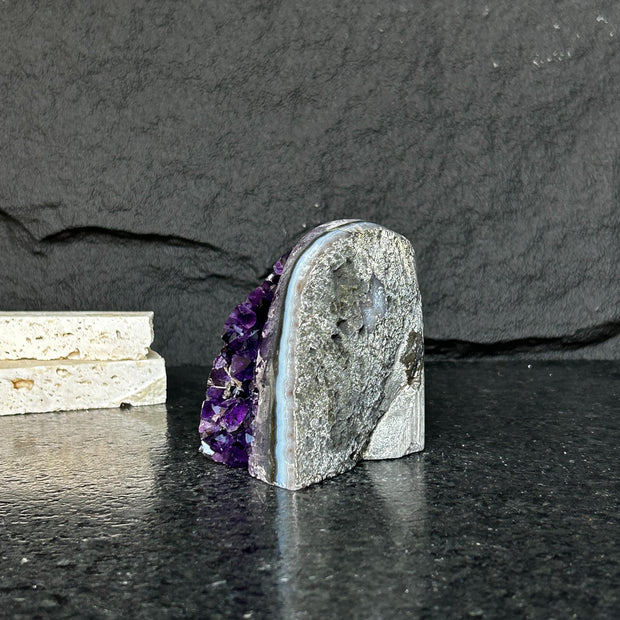 Large amethyst geode with FREE GIFT BOX, Mindfulness gift