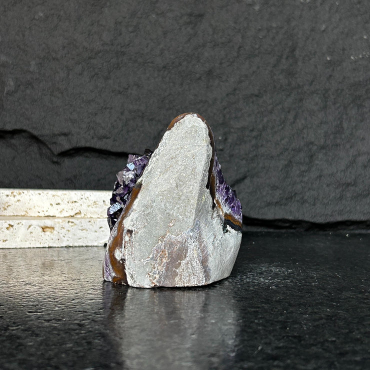 Large Amethyst geode, Unique crystal cluster with Agate formations