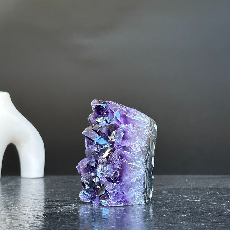 Large crystals Amethyst geode, Unique crystal cluster with FREE GIFT BOX