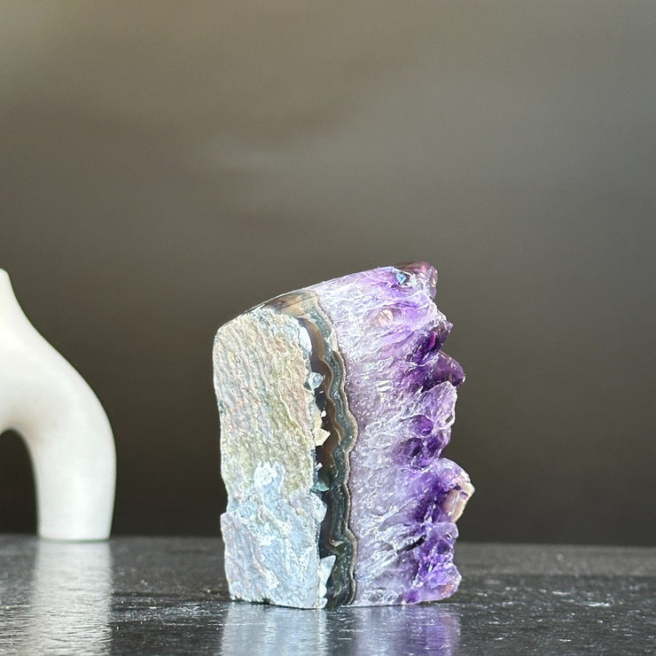 Large crystals Amethyst geode, Unique crystal cluster with FREE GIFT BOX