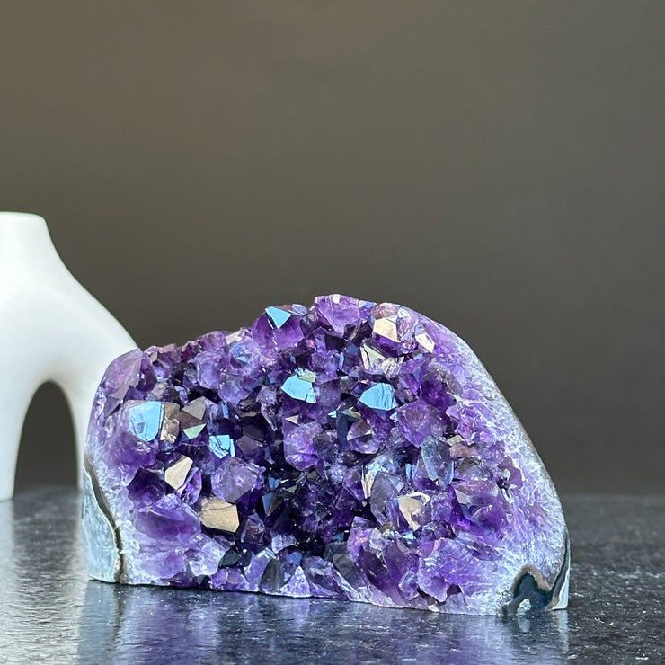 Amethyst cave, crystal purple amethyst