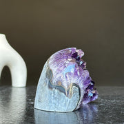 Amethyst cave, crystal purple amethyst