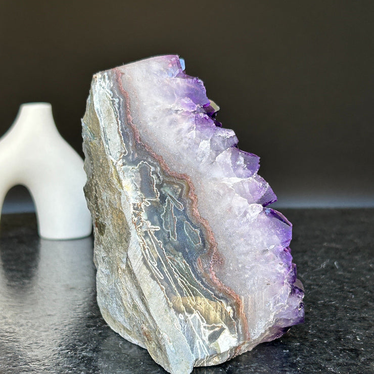 Amethyst Cut Base Crystal, Quartz Geodes, AAA Grade, Amethyst Free Standing Crystal