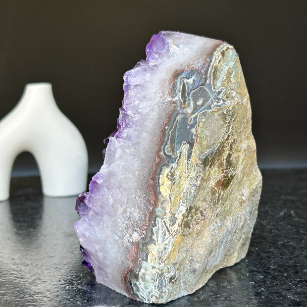 Amethyst Cut Base Crystal, Quartz Geodes, AAA Grade, Amethyst Free Standing Crystal