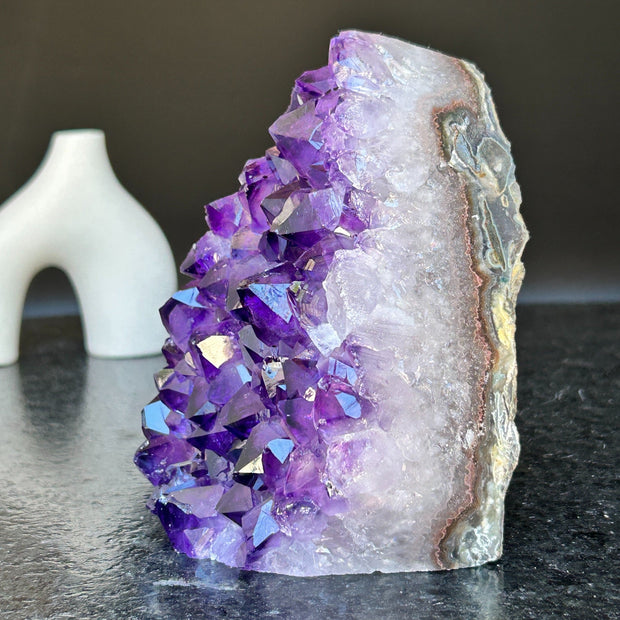 Amethyst Cut Base Crystal, Quartz Geodes, AAA Grade, Amethyst Free Standing Crystal