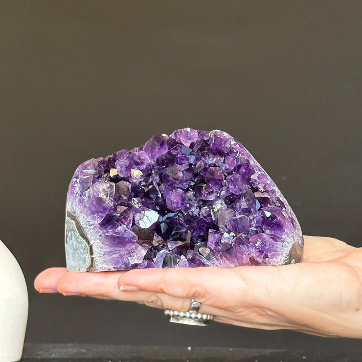 Amethyst cave, crystal purple amethyst