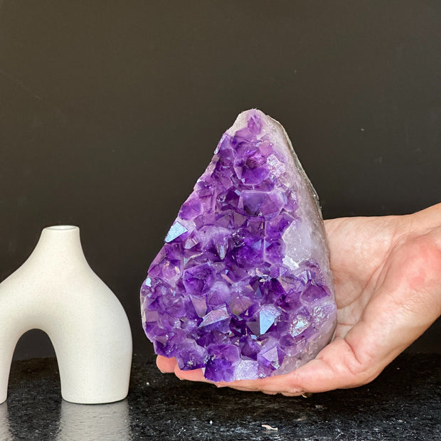 Amethyst Cut Base Crystal, Quartz Geodes, AAA Grade, Amethyst Free Standing Crystal