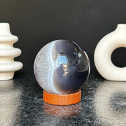 Amethyst sphere with agate layers, Crystal Ball 1 Lb, Large Agate sphere, Top quality crystal ball