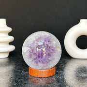 Amethyst sphere with agate layers, Crystal Ball 1 Lb, Large Agate sphere, Top quality crystal ball