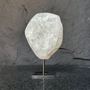 Amethyst with rare formations on a metal pedestal , high quality amethyst crystal from Uruguay